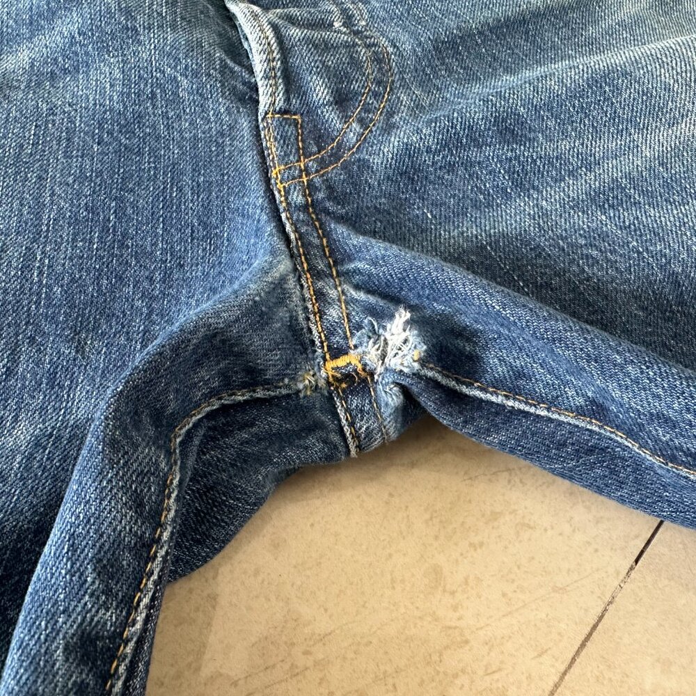 Levi's Vintage Clothing LVC 1947 501xx Selvedge Straight Leg Denim Jeans 33x31 - Picture 9 of 12